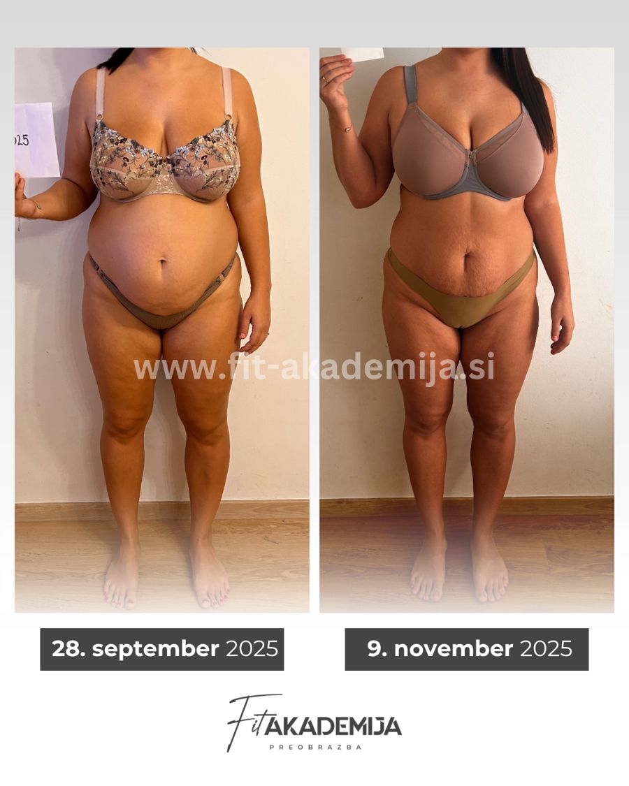 Preobrazba članice Fit akademije