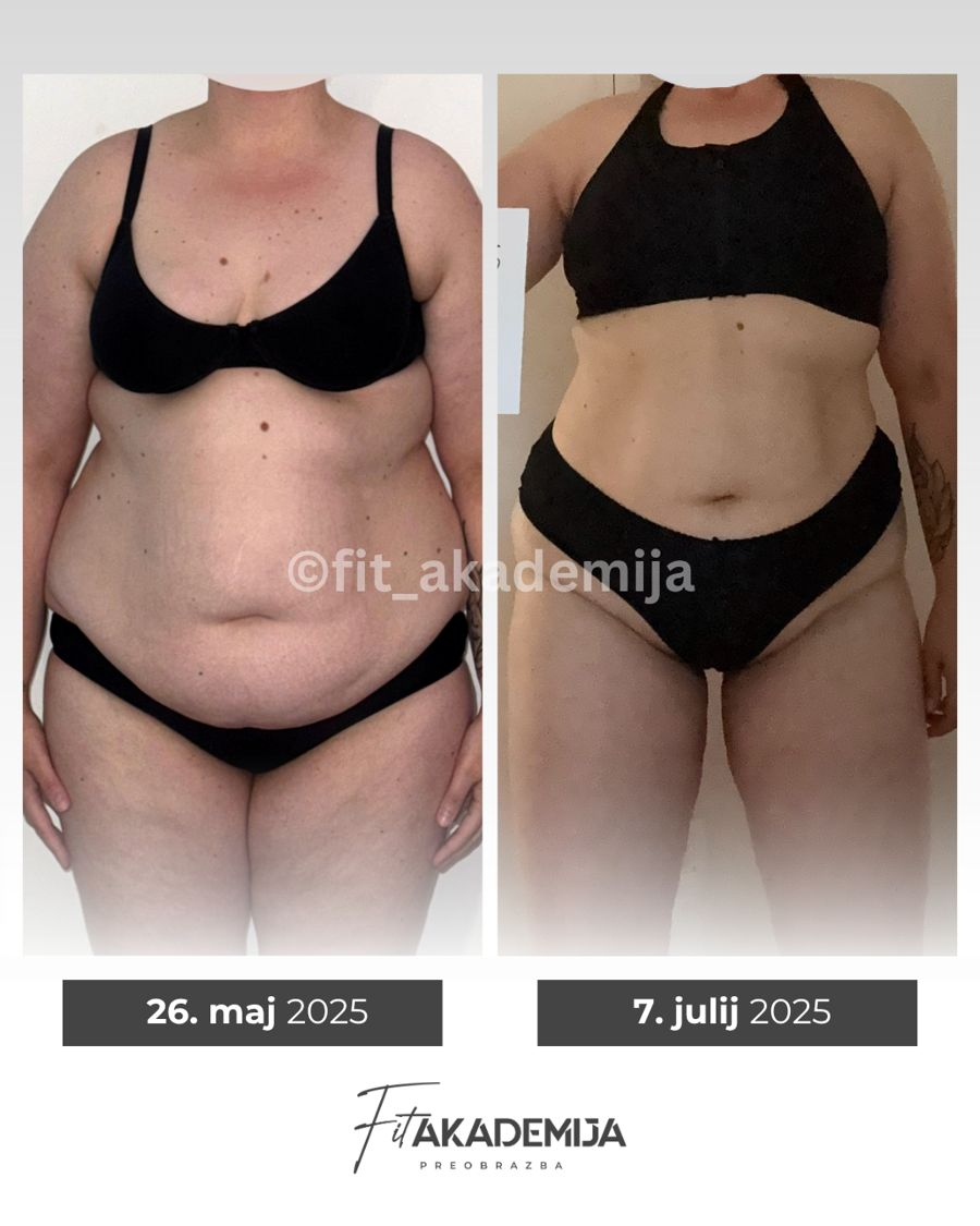 Preobrazba članice Fit akademije