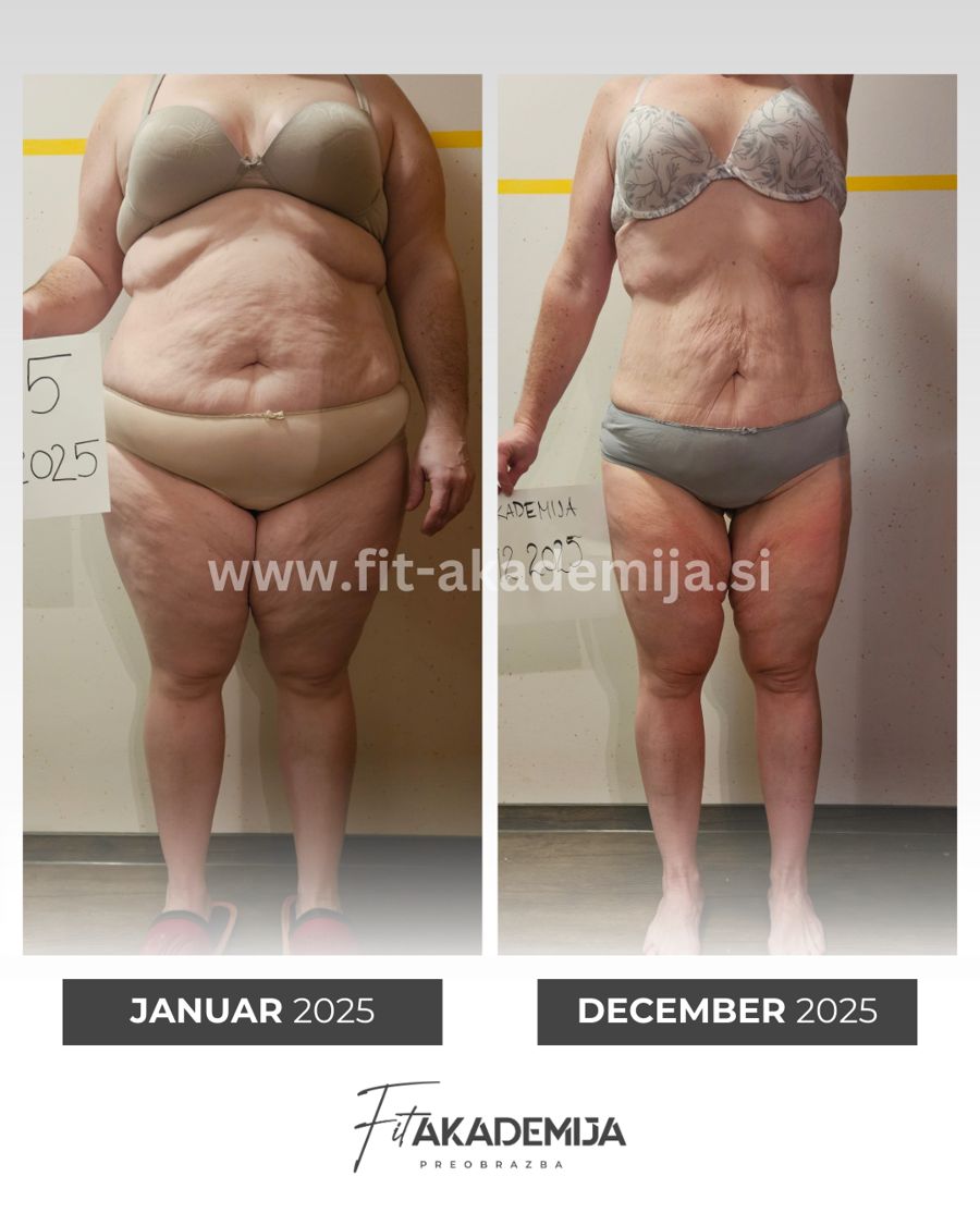 Preobrazba članice Fit akademije