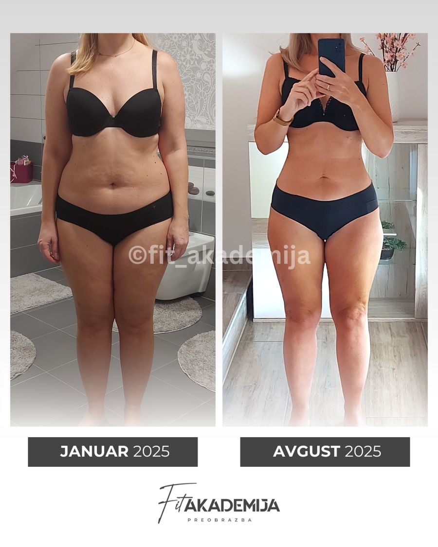 Preobrazba članice Fit akademije